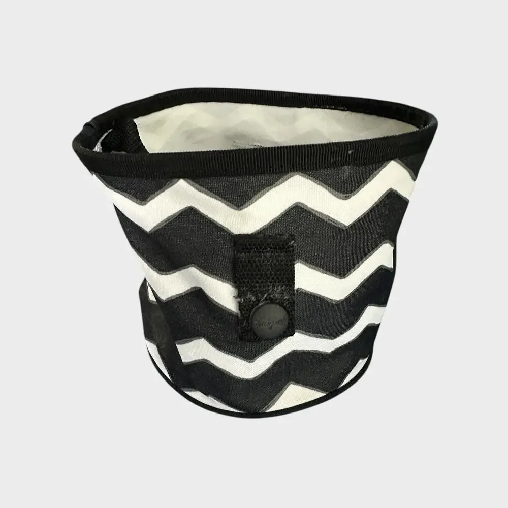Thirty-One Oh Snap Bin Organizer Black & White Chevron Retired Pattern 6